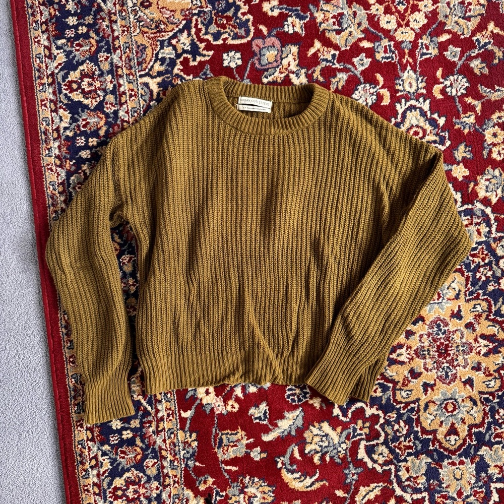 Urban Outfitters Olive Crew Neck Sweater